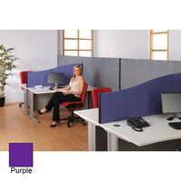 BusyScreen® classic clamp on desk partition screens - Wave desktop screens