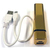 Power Bank - Portable USB/Mini USB Charger 3000mAh - Gold Square