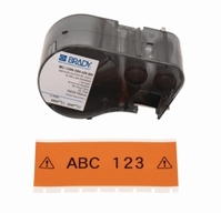 Cinta de etiquetas para impresora de etiquetas BMP®51 Tipo MC-1500-595-OR-BK