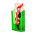Leaflet Holder / Wall-Mounted Leaflet Holder / Leaflet Hanger "Colour" | neon green ⅓ A4 (DL) 34 mm