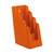 4-Section Leaflet Holder ⅓ A4 / Brochure Holder / Tabletop Leaflet Stand / Leaflet Display | orange similar to RAL 2004