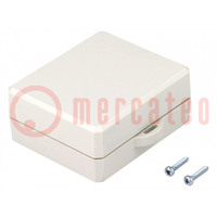 Enclosure: multipurpose; X: 50mm; Y: 58mm; Z: 26mm; with fixing lugs