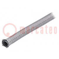 Protective tube; Size: 16; galvanised steel; L: 30m; -55÷300°C; EMC