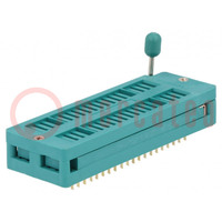 Support: circuits intégrés; ZIF; DIP40; 7,62/15,24mm; THT; 50VDC