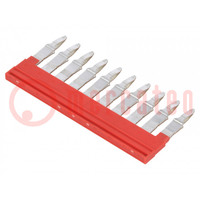 Comb bridge; ways: 10; red; A series