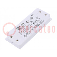 Power supply: switched-mode; LED; 12W; 2÷24VDC; 500mA; 198÷264VAC