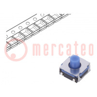 Microschakelaar TACT; SPST; pos: 2; 0,05A/12VDC; SMT; 3,4N; 5,1mm