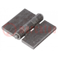 Hinge; Width: 60mm; steel; H: 50mm; without coating,for welding