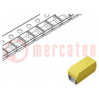 Condensator: tantaal; 47uF; 6,3VDC; SMD; A; 1206; -55÷125°C; T491