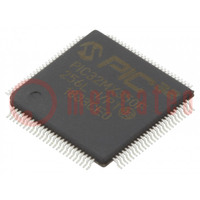 IC: PIC mikrokontroller; 256kB; 2,3÷3,6VDC; SMD; TQFP100; PIC32