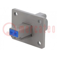 Connector: wire-wire; PX0; male; plug; for panel mounting; PIN: 2