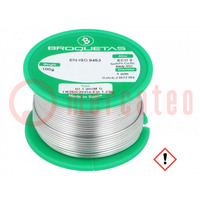 Soldering wire; Sn97Cu3; 1mm; 100g; lead free; reel; 230°C