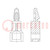 Assembly stud; polyamide 66; L: 11.1mm; Plate mount.hole dia: 4mm