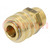 Quick connection coupling; 0÷35bar; brass; 41mm; 1000l/min