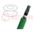 Wire: test lead cable; 4x2x0.25mm2; green; stranded; Cu,tinned