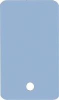 Frachtanhänger - Blau, 7.5 x 4.5 cm, Kunststoff, Mit Befestigungsloch, Matt