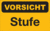 Focus-Schild - VORSICHT<br>Stufe, Gelb/Schwarz, 15 x 25 cm, Aluminium, Seton