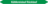 Mini-Rohrmarkierer - Kühlkreislauf Rücklauf, Grün, 0.8 x 10 cm, Seton, Weiß