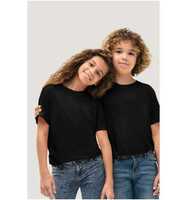 HAKRO Kinder T-Shirt Classic #210 Gr. 116 schwarz