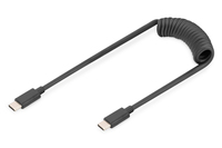 Digitus AK-300431-006-S USB-kabel 1 m USB 2.0 USB C Zwart