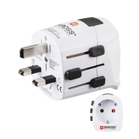 Hama World Travel Pro Light adaptador de enchufe eléctrico Universal Blanco