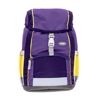 Funki A4 PLUS+ Rucksack Schulrucksack Violett, Gelb