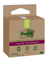 Post-It 7100284577 zelfklevend notitiepapier Vierkant Blauw, Groen, Roze 70 vel Zelfplakkend