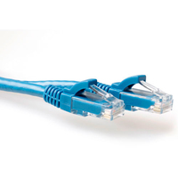 ACT Blauwe 15 meter U/UTP CAT6A patchkabel snagless met RJ45 connectoren