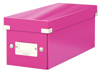 Leitz 60410023 pudełko do przechowywania płyt 160 dysków Różowy Karton, Płyty pilśniowe twarde