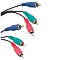 ICIDU Component Video Cable, 2m component (YPbPr) video cable 3 x RCA Black
