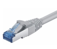 M-Cab CAT6a S-FTP, 1m kabel sieciowy Szary S/FTP (S-STP)