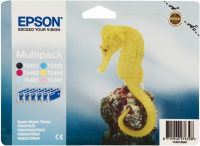 Epson Seahorse Multipack 6-colours T048140 Original Noir, Cyan, Cyan clair, Magenta clair, Magenta, Jaune 1 pièce(s)