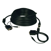 Tripp Lite P504-050-EZ adaptador de cable de vídeo 15,24 m VGA (D-Sub) + 3,5mm Negro