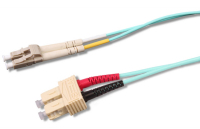 Uniformatic 3m OM3 SC-LC câble de fibre optique Bleu