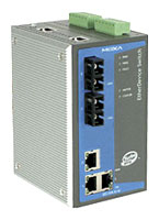 Moxa EDS-505A-MM-ST-T łącza sieciowe Zarządzany