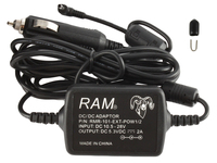 RAM Mounts RAM-EXT-POW2 áramátalakító és inverter Auto/Beltéri Fekete