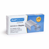 Rapesco 923/6mm Pack d'agrafes 1000 agrafes