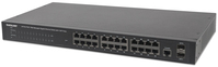 Intellinet 24-Port Gigabit Ethernet PoE+ Web-Managed Switch with 2 SFP Ports, 24 x PoE ports, IEEE 802.3at/af Power over Ethernet (PoE+/PoE), 2 x SFP, Endspan, 19" Rackmount (UK...