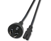 Microconnect PE030718AUSTRALIA câble électrique Noir 1,8 m Coupleur C7