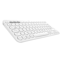 Logitech K380 Multi-Device Tastatur Bluetooth AZERTY Französisch Weiß