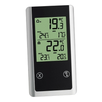 TFA-Dostmann JOKER Thermomètre électrique Intérieur & extérieur Noir, Gris, Blanc