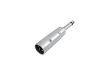 Omnitronic 30226450 tussenstuk voor kabels 3-pin XLR 6,3 mm Zilver