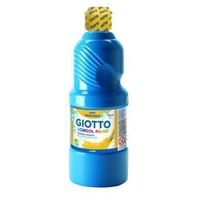 Giotto Témpera Escolar 500 ml Palack Kék, Cián