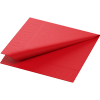 Duni 168414 Papierserviette Seidenpapier Rot