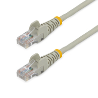 StarTech.com Cable de 1m Gris de Red Fast Ethernet Cat5e RJ45 sin Enganche - Cable Patch Snagless