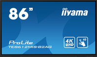 iiyama PROLITE Álló digitális tábla 2,18 M (86") LED Wi-Fi 400 cd/m² 4K Ultra HD Fekete Érintőképernyő Beépített processzor Android 24/7