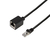 LogiLink CQX033S hálózati kábel Fekete 1 M Cat6a S/FTP (S-STP)