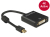 DeLOCK 62603 adapter kablowy 0,2 m Mini DisplayPort DVI-I Czarny