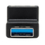 Tripp Lite U324-000-DN Adaptador USB 3.0 SuperSpeed - USB-A a USB-A, M/H, Ángulo Hacia Abajo, Negro