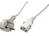 Value 19.99.1016 câble électrique Blanc 0,6 m CEE7/7 IEC 320